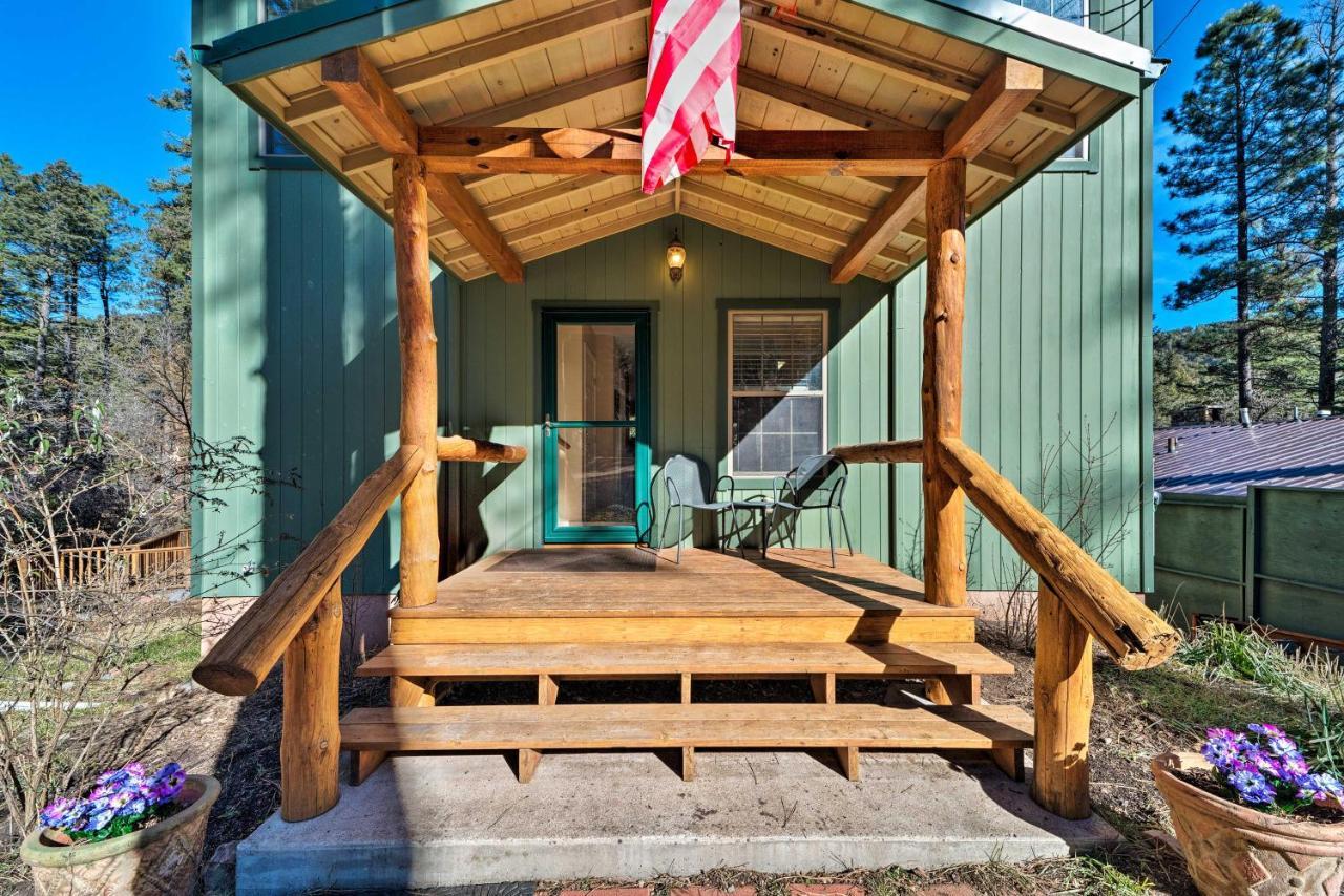 Scenic Riverside Cabin In Ruidoso With Deck And Grill! Esterno foto