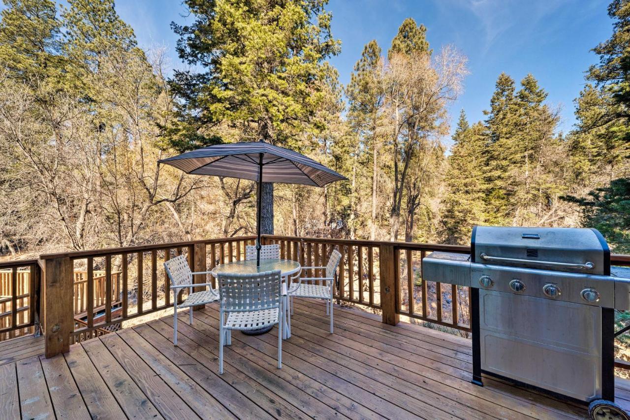 Scenic Riverside Cabin In Ruidoso With Deck And Grill! Esterno foto