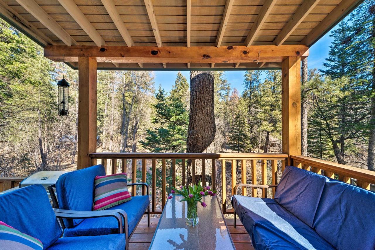 Scenic Riverside Cabin In Ruidoso With Deck And Grill! Esterno foto