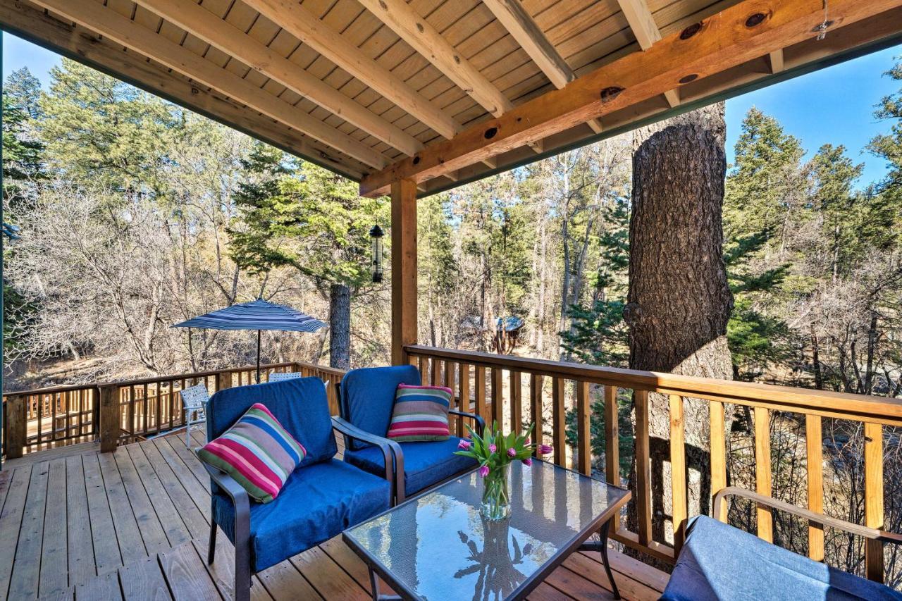 Scenic Riverside Cabin In Ruidoso With Deck And Grill! Esterno foto